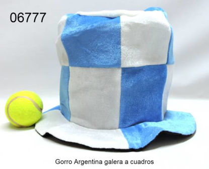 Imagen de GORRO ARGENTINA GALERA CUADROS 2.24